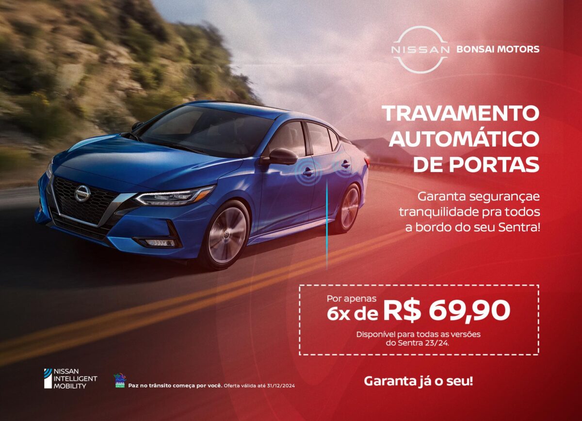 Travamento automático de portas Nissan Sentra